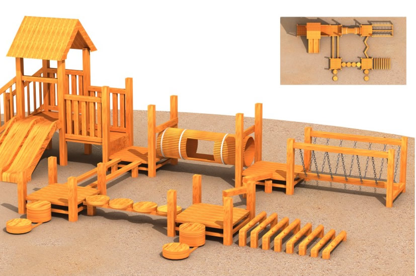 williamhill儿童木制游乐设施